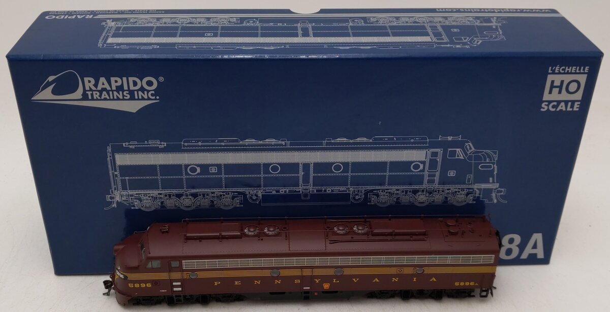 Rapido Trains 28533 HO PRR 5-Stripe EMD E8A Diesel Locomotive DCC & Sound #5896 LN/Box