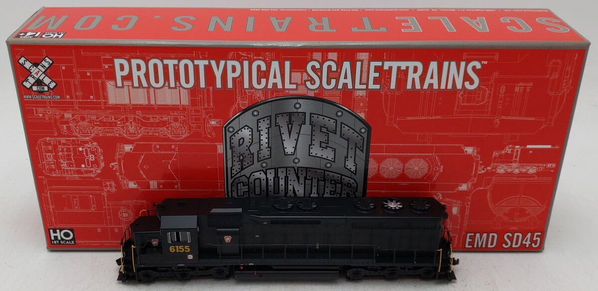 Scale Trains SXT32184 HO Scale Pennsylvania Railroad Diesel Locomotive #6155 EX/Box