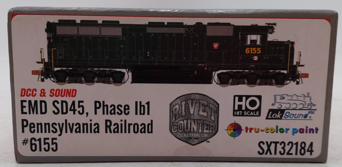 Scale Trains SXT32184 HO Scale Pennsylvania Railroad Diesel Locomotive #6155 EX/Box