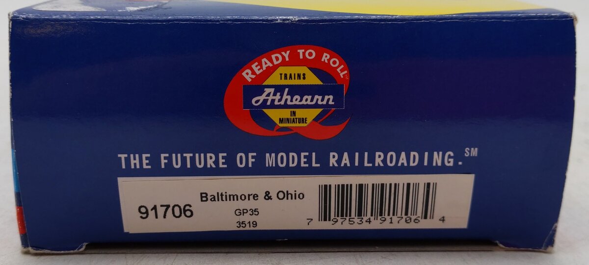 Athearn 91706 HO Scale Baltimore & Ohio GP35 Diesel Locomotive #3519 w/ DCC EX/Box