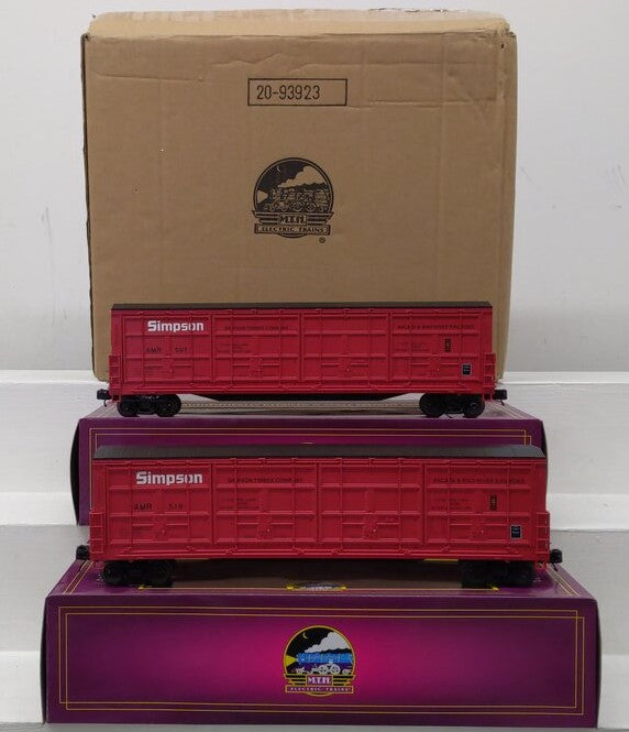 MTH 20-93923 O Arcata & Mad River Railroad 55' All-Door Box Car Set #518/507 EX/Box