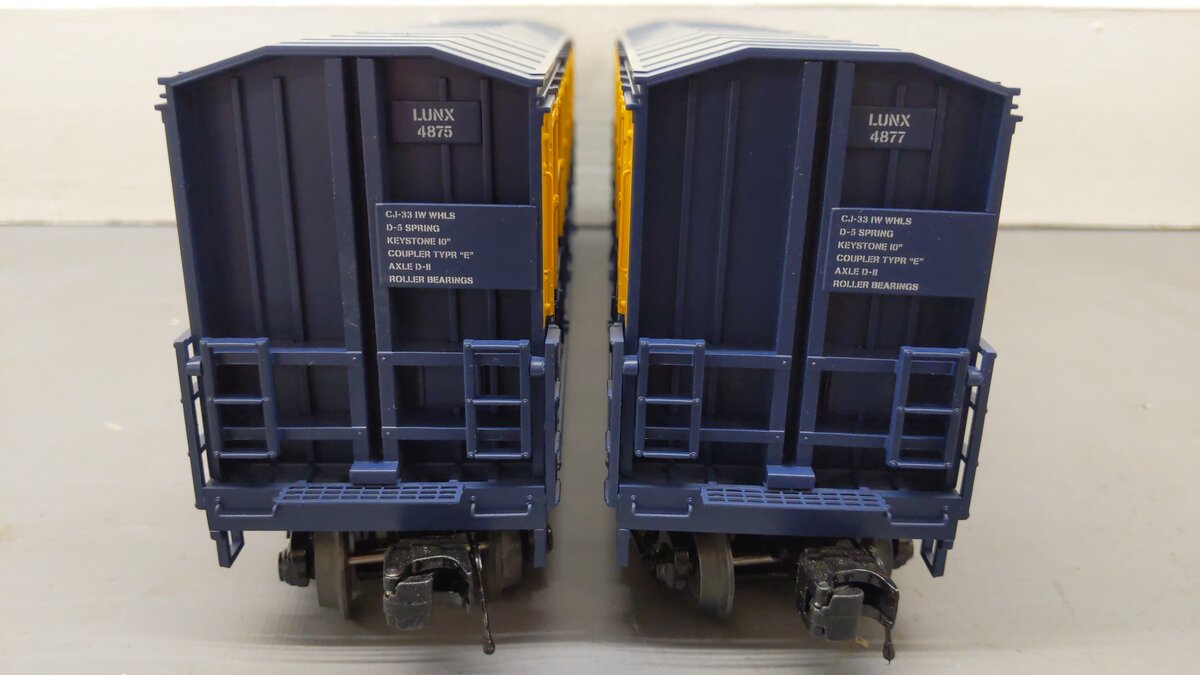 MTH 20-93924 O Gauge Netherlands 55' All-Door Box Car Set #4875/4877 EX/Box