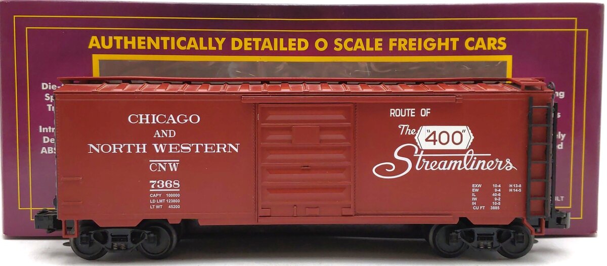 MTH 20-93085 CNW 40' Single Door Boxcar #7368 LN/Box