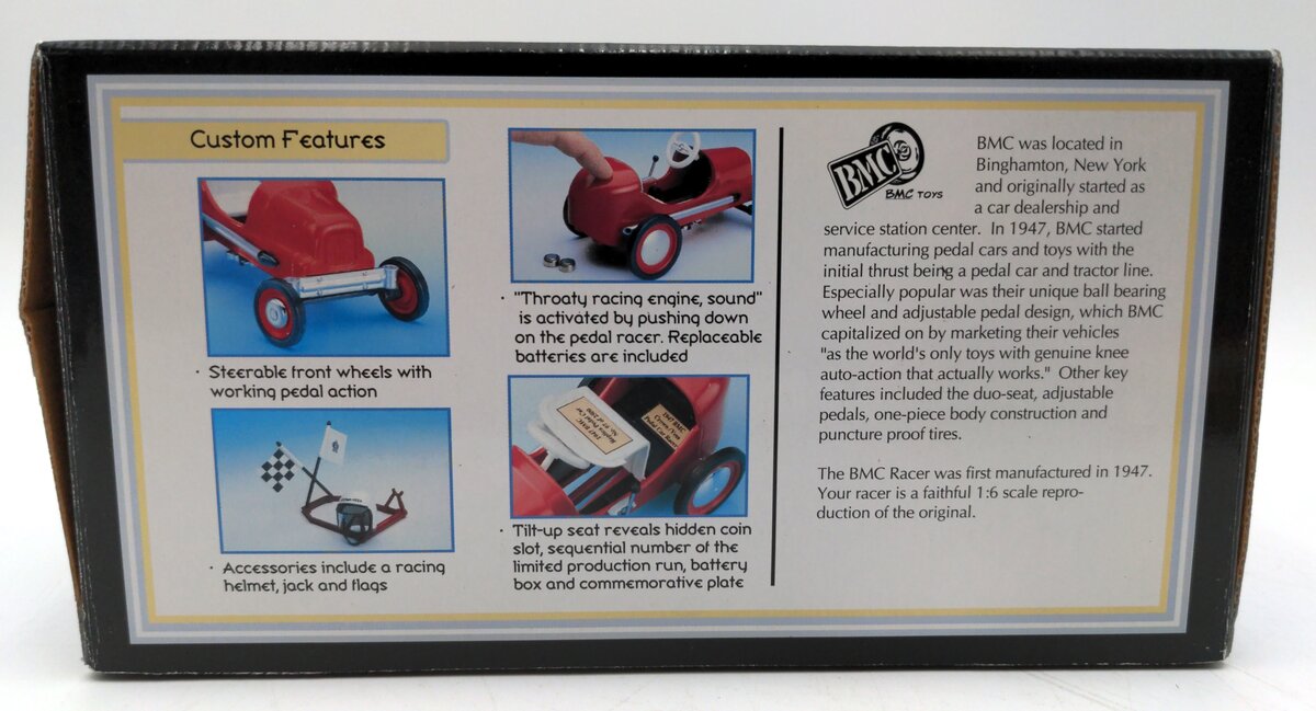 Norscot 7309 1:6 Scale Diecast CAT Pedal Car Racer Bank VG/Box