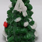 Dept 56 50161 Ceramic Double Snow Covered Trees w/ Red Birds EX