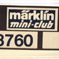 Marklin 8760 Z Scale Custom Passenger Coach Car #6040/Box