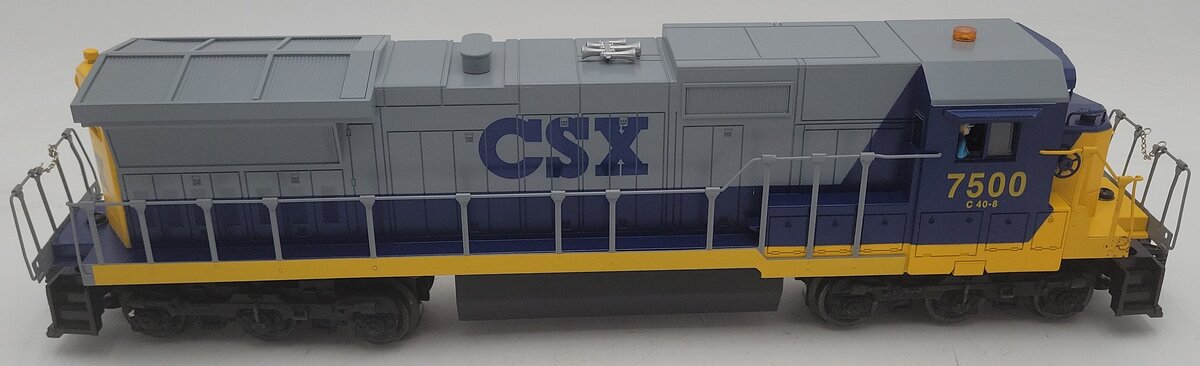 Lionel 6-18214 O Gauge CSX Dash 8 Diesel Locomotive with Horn #7500 EX/Box