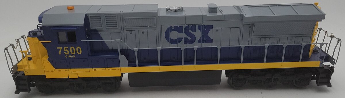 Lionel 6-18214 O Gauge CSX Dash 8 Diesel Locomotive with Horn #7500 EX/Box