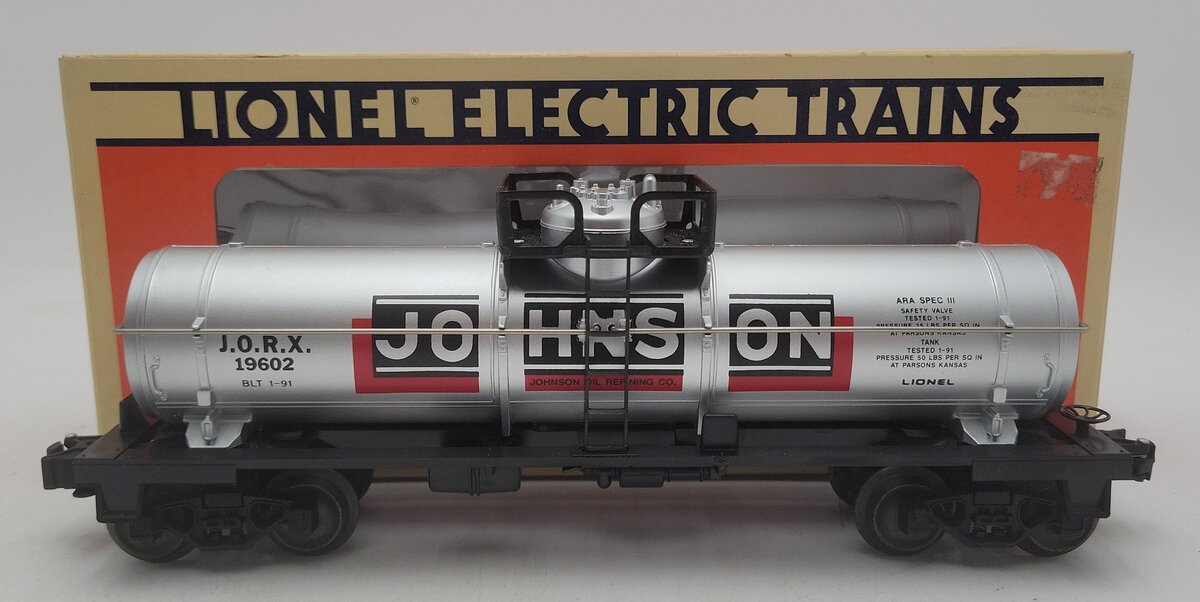 Lionel 6-19602 O Gauge Johnson Single Dome Tank Car #19602 LN/Box