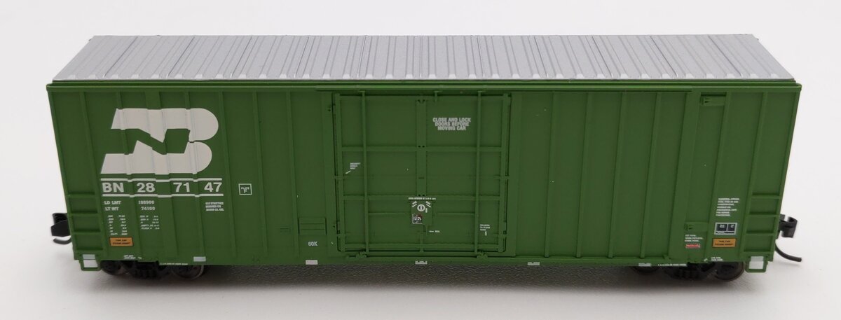 ExactRail 51001-3 N Scale Burlington Northern Hy-Cube Boxcar #287147 LN/Box