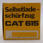 NZG Modelle 1:50 Scale Diecast Caterpillar CAT 615 Elevating Scraper Model #260 VG/Box