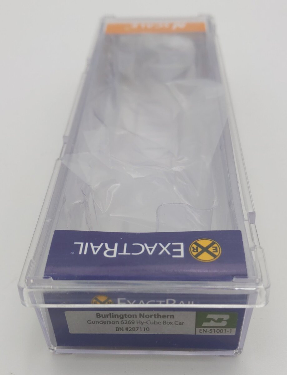 ExactRail 51001-1 N Scale Burlington Northern Hy-Cube Boxcar #287110 LN/Box