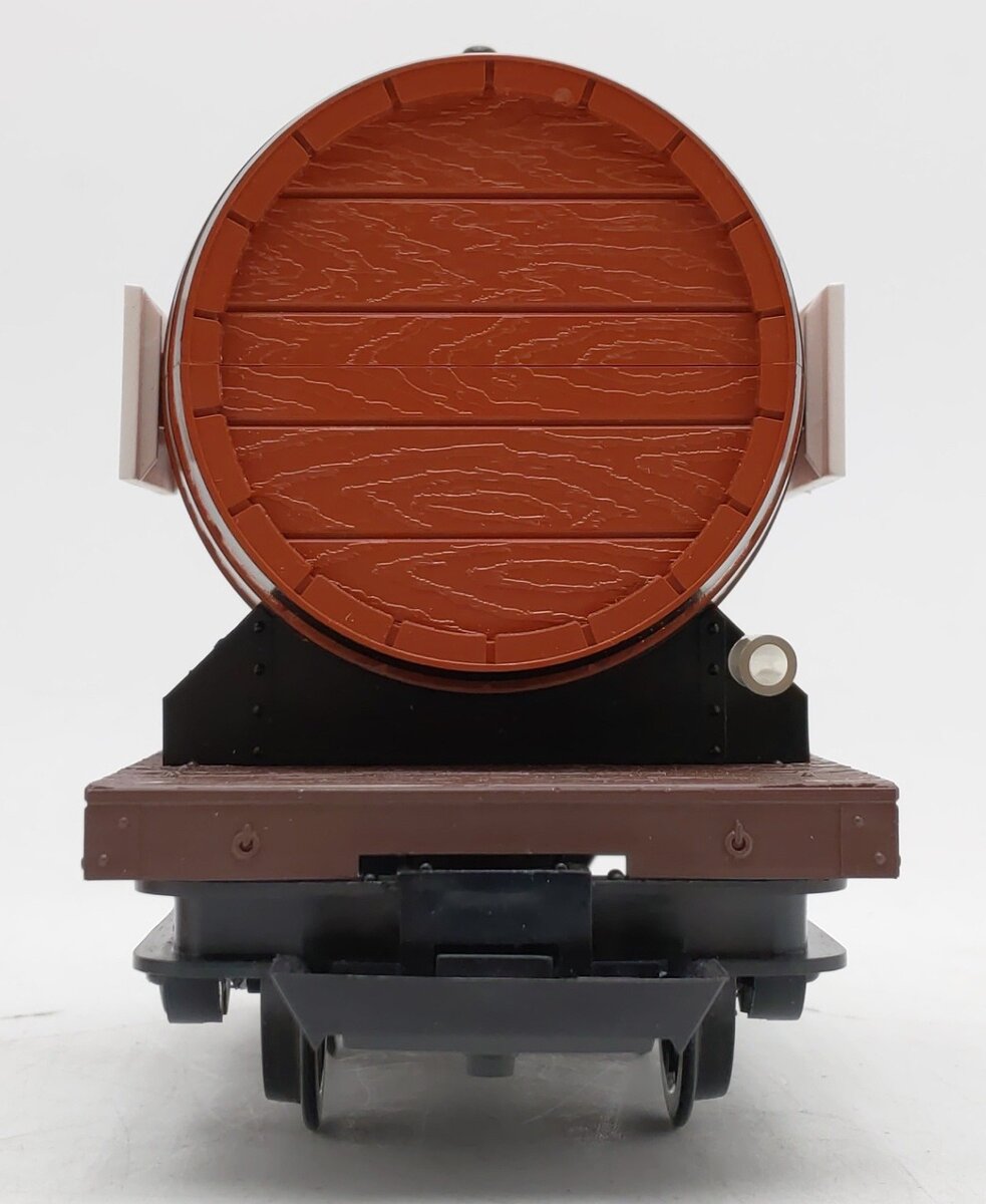 LGB 4047 G Scale Flatcar with Ferdinand Pieroth Whiskey Barrel EX/Box