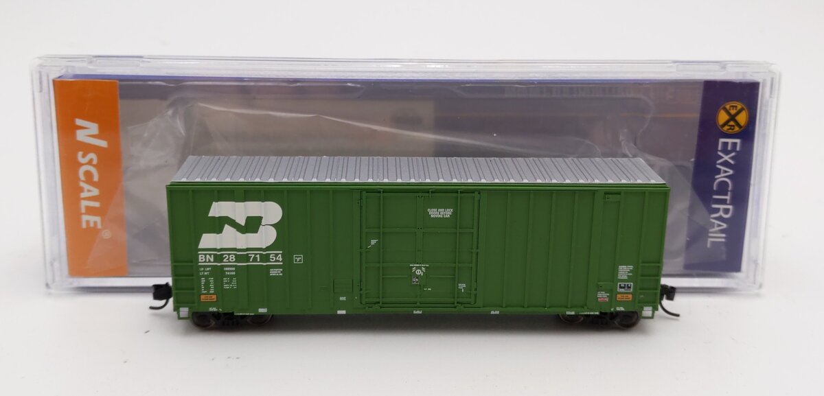 ExactRail 51001-4 N Scale Burlington Northern Hy-Cube Boxcar #287154 LN/Box