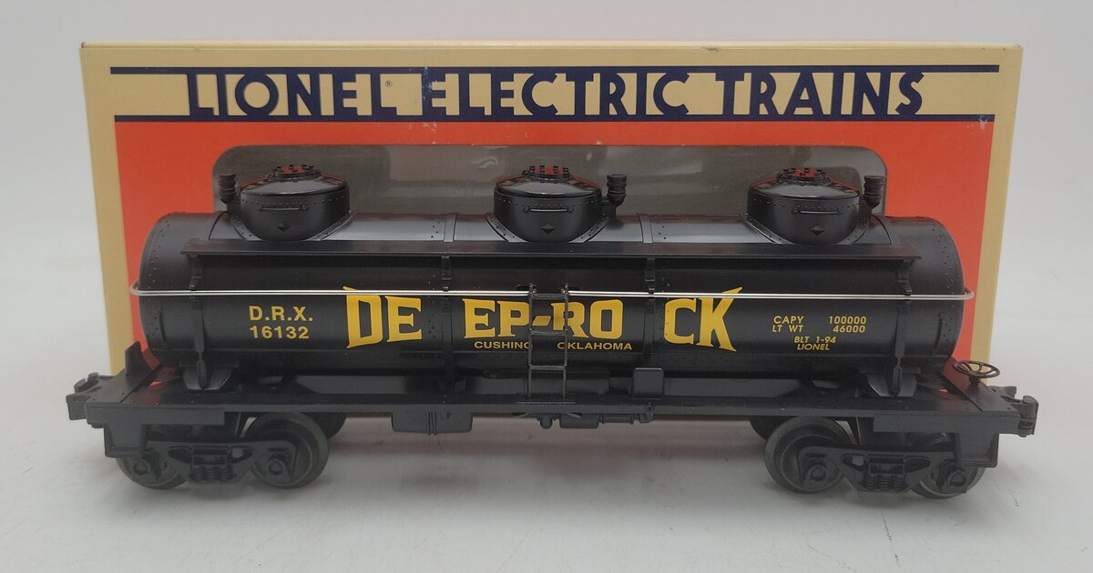 Lionel 6-16132 O Gauge Deep Rock Triple Dome Tank Car LN/Box