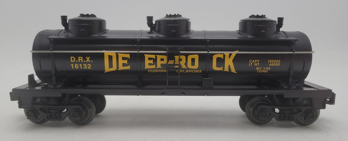 Lionel 6-16132 O Gauge Deep Rock Triple Dome Tank Car LN/Box
