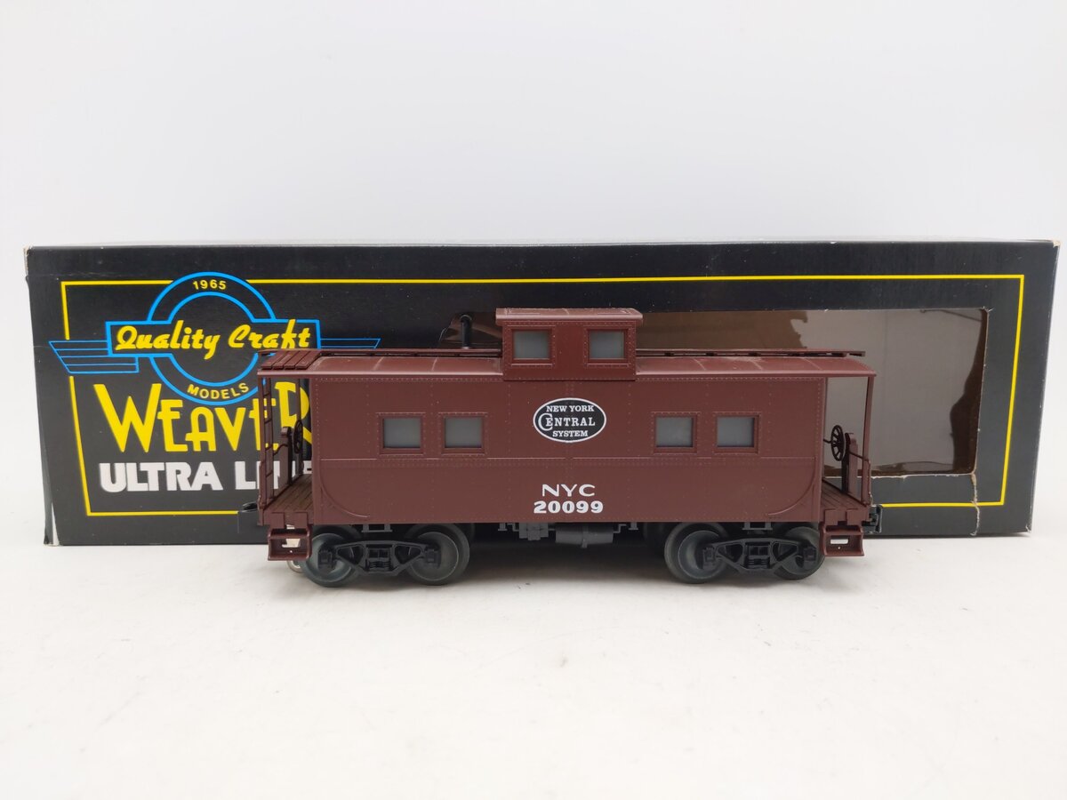 Weaver U2929 O Gauge New York Central Caboose #20099 - 3 Rail EX/Box
