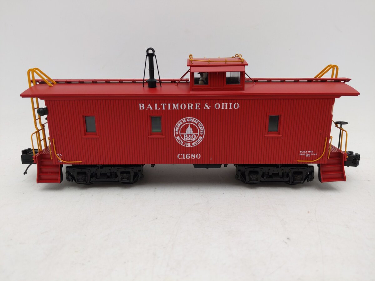 MTH 20-91558 Baltimore & Ohio CA-1 Wood Caboose #C1680 EX/Box