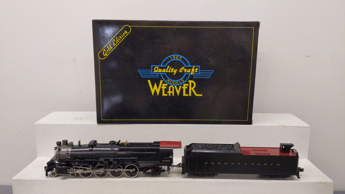 Weaver 6755 BRASS PRR 4-8-2 M1a Mountain Steam Engine & Tender #6755 (3 Rail) EX/Box