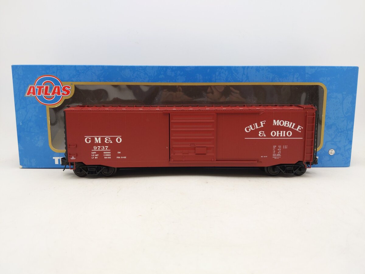Atlas 9883-2 Gulf Mobile & Ohio 50' PS-1 Box Car (3-Rail) LN/Box