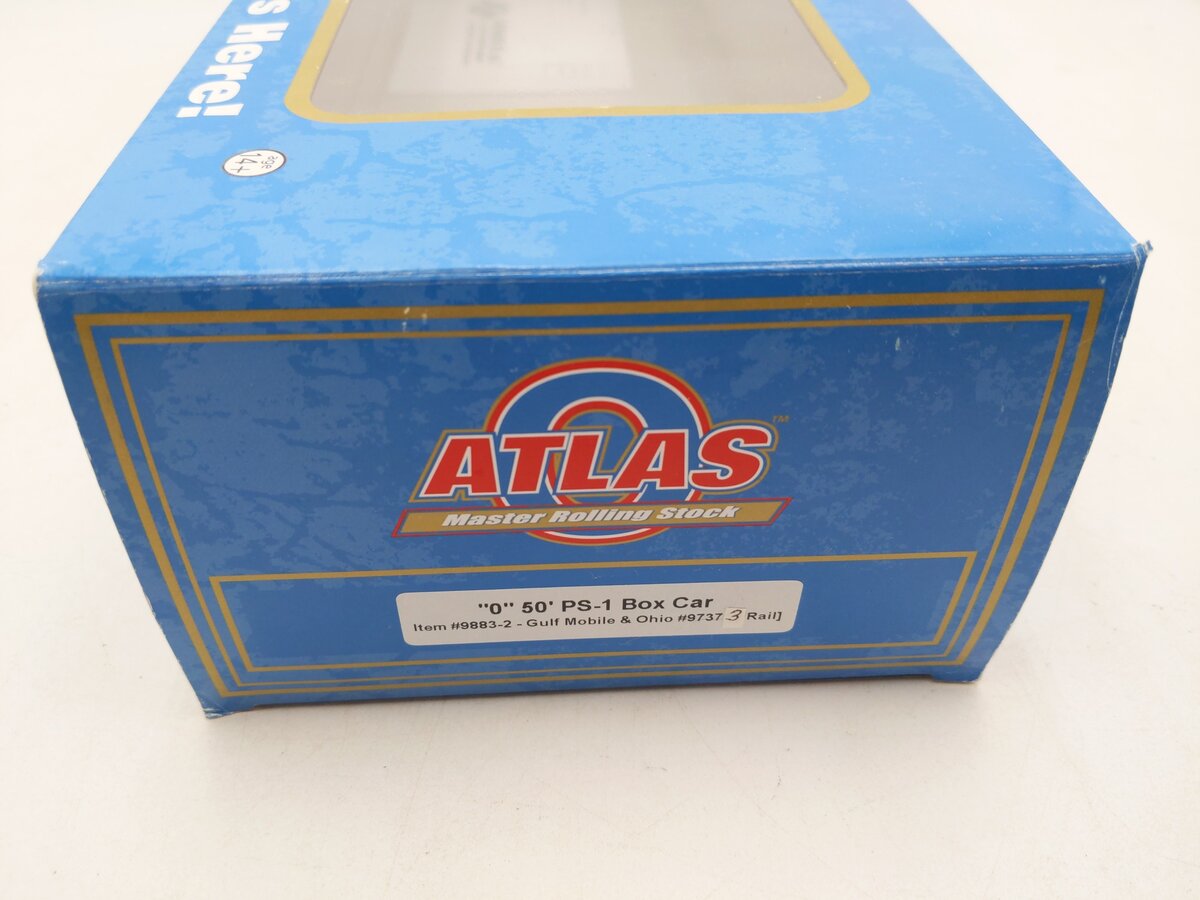 Atlas 9883-2 Gulf Mobile & Ohio 50' PS-1 Box Car (3-Rail) LN/Box