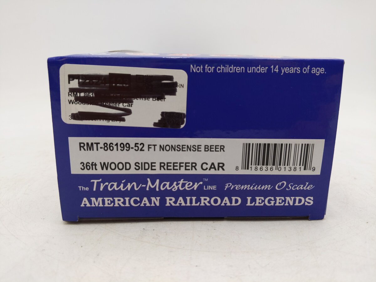 RMT 86199-52 O Nonsense Beer Woodside Reefer Car NIB