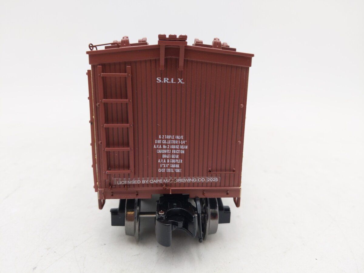 RMT 86199-188-3 O Gauge Cape-May Brewing Devils Reach Beer Woodside Reefer Car EX/Box