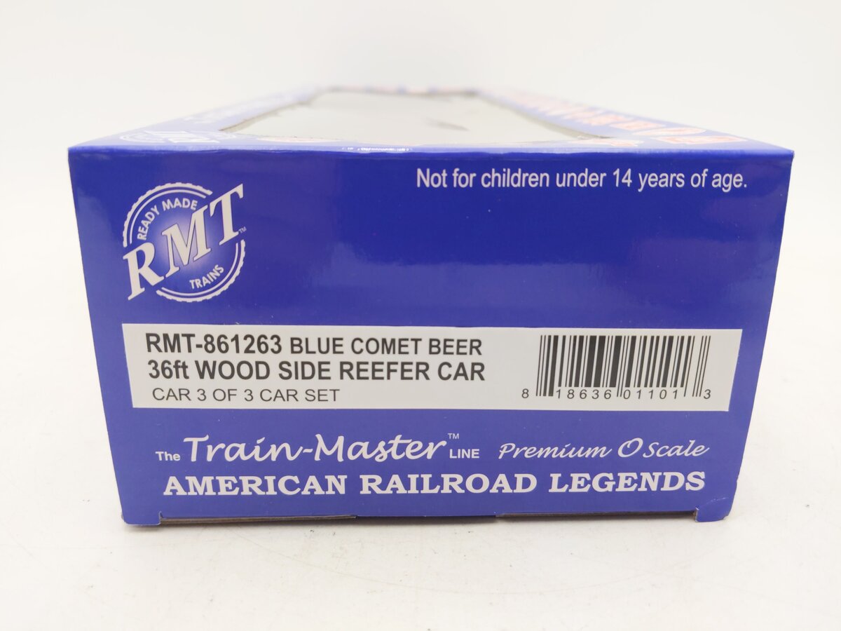 RMT 861263 O Blue Comet Ale Woodside Reefer Car NIB