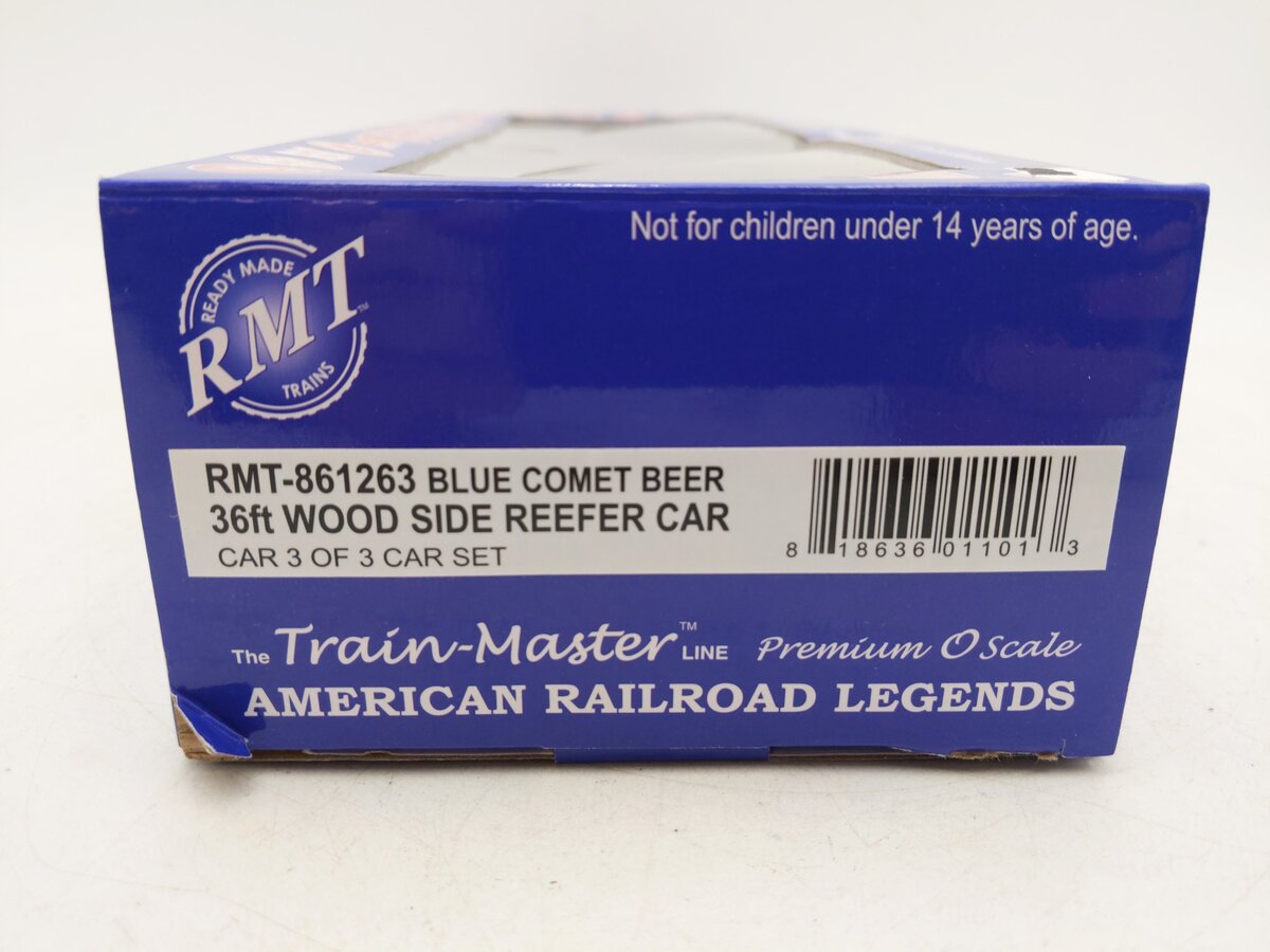 RMT 861263 O Blue Comet Ale Woodside Reefer Car NIB