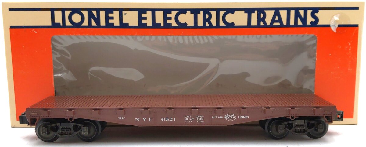 Lionel 6-6521 O Gauge New York Central Flatcar LN/Box
