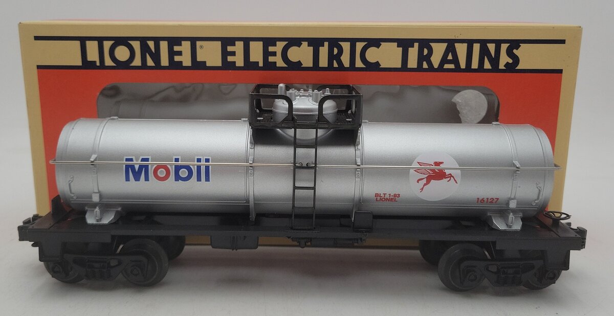Lionel 6-16127 O Gauge Mobil Oil Corporation Single-Dome Tank Car EX/Box