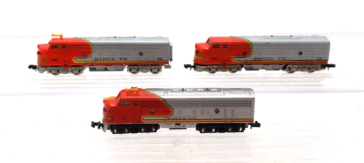 Bachmann & Trix N Scale ATSF Power/Dummy Diesel Locomotives [3] VG