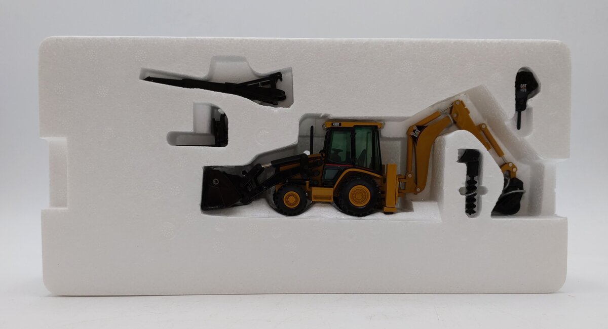 Norscot 55060 1:50 Diecast Caterpillar 432D Side Shift Backhoe Loader NIB