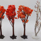 Dept 56 Assorted Fall Trees w/ Flexible Vinyl Branches [4] EX