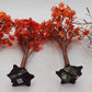 Dept 56 Assorted Fall Trees w/ Flexible Vinyl Branches [4] EX