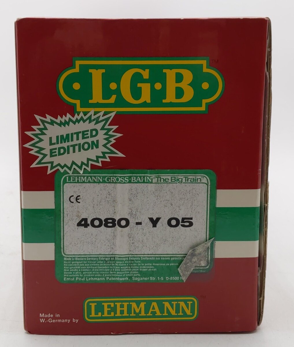 LGB 4080-Y05 G Scale San Diego & Arizona Tank Car (Metal Wheels) VG/Box