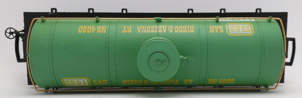 LGB 4080-Y05 G Scale San Diego & Arizona Tank Car (Metal Wheels) VG/Box