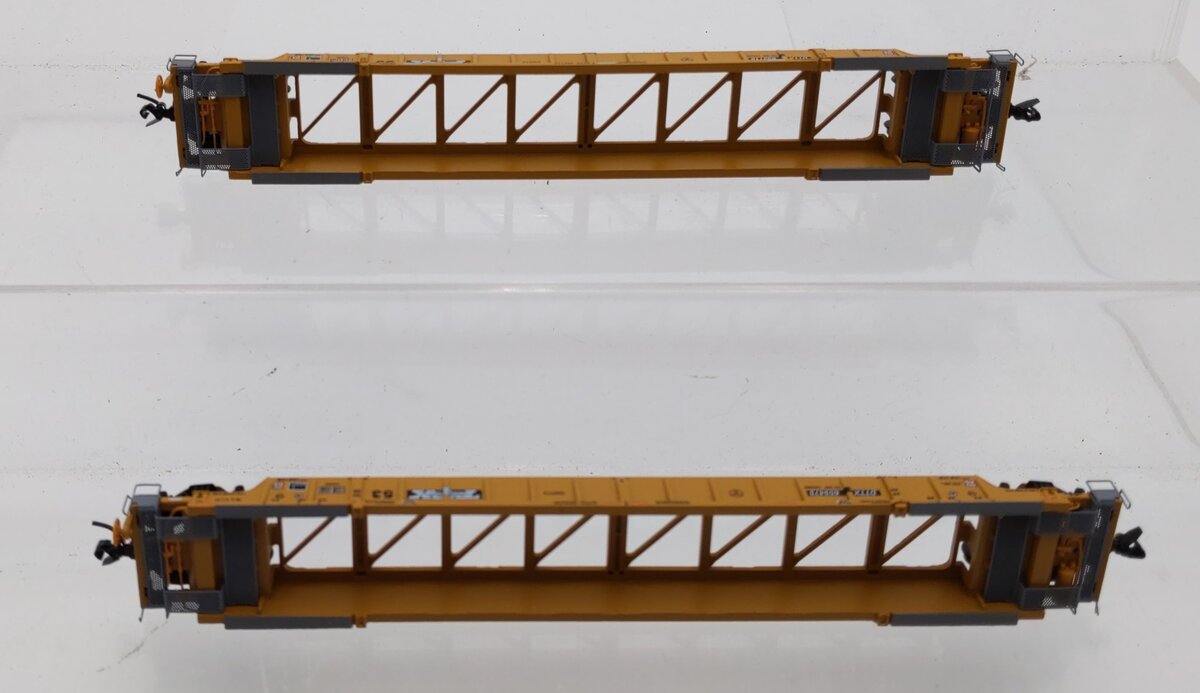 JTC Model Trains 727014 N Scale TTX 17 Post 53' Well Car 2 Car Set LN/Box