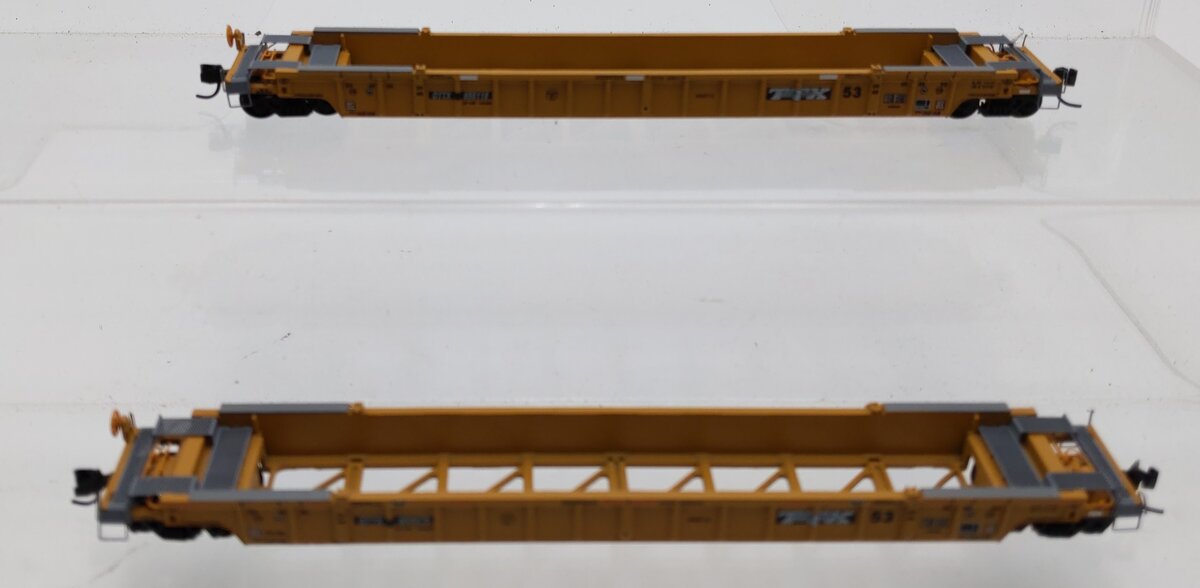 JTC Model Trains 727014 N Scale TTX 17 Post 53' Well Car 2 Car Set LN/Box
