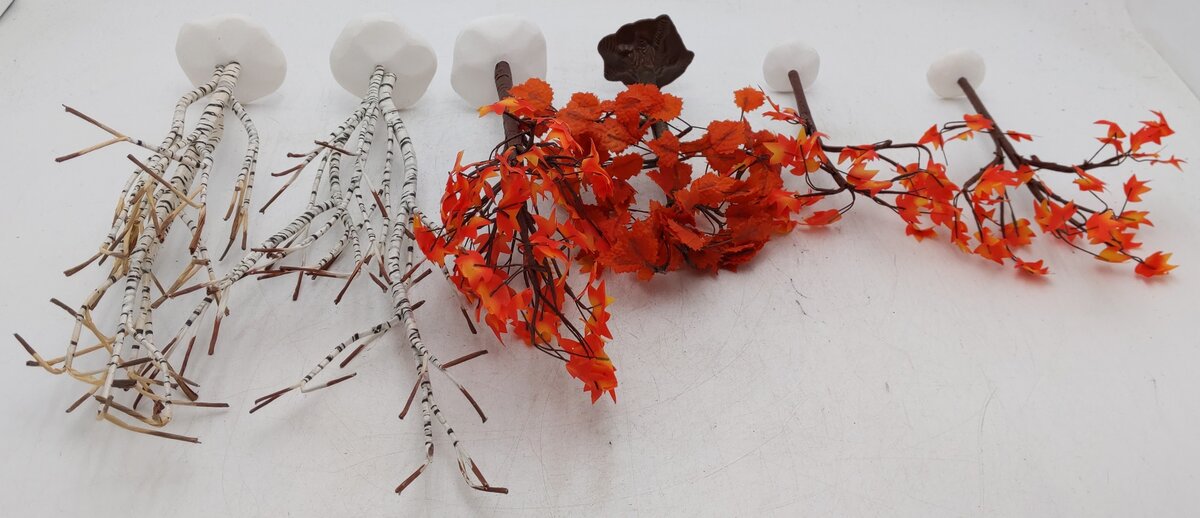 Dept 56 Assorted Fall Trees w/ Flexible Vinyl Branches  [6]
