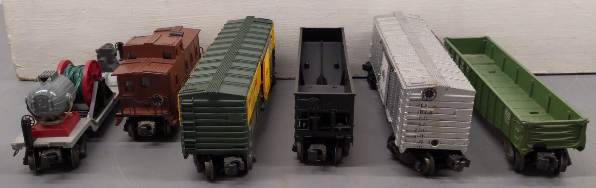 Lionel Vintage O Gauge Freight Cars #6464,22000,3650,6462,6557,6464300 [6] VG