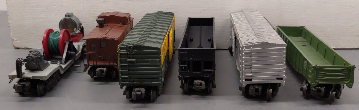 Lionel Vintage O Gauge Freight Cars #6464,22000,3650,6462,6557,6464300 [6] VG