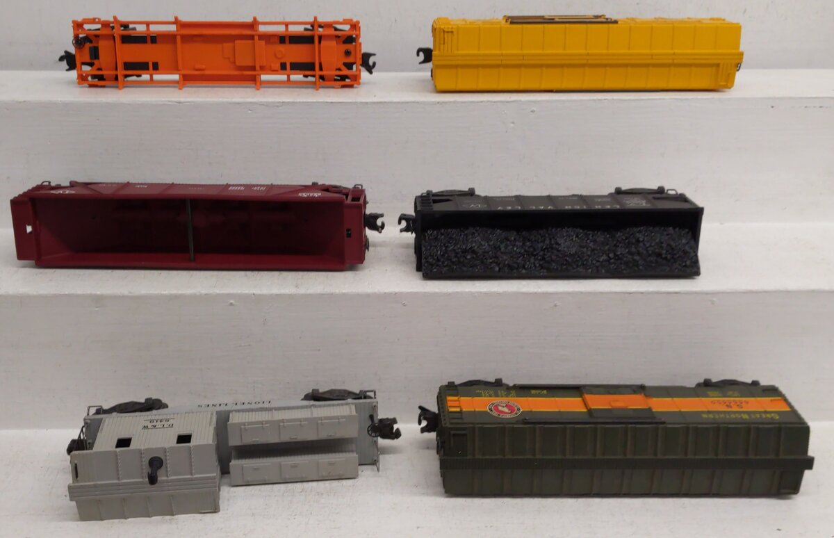 Lionel Vintage O Freight Cars #636255,6419,6464450,643625,25000,63561 [6] VG