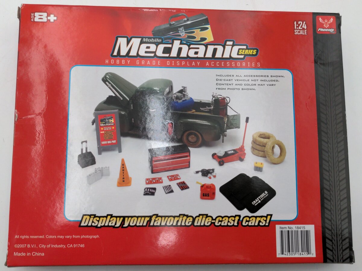 Phoenix Toys 18415 1:24 Scale Mobil Mechanic Accessory Set NIB