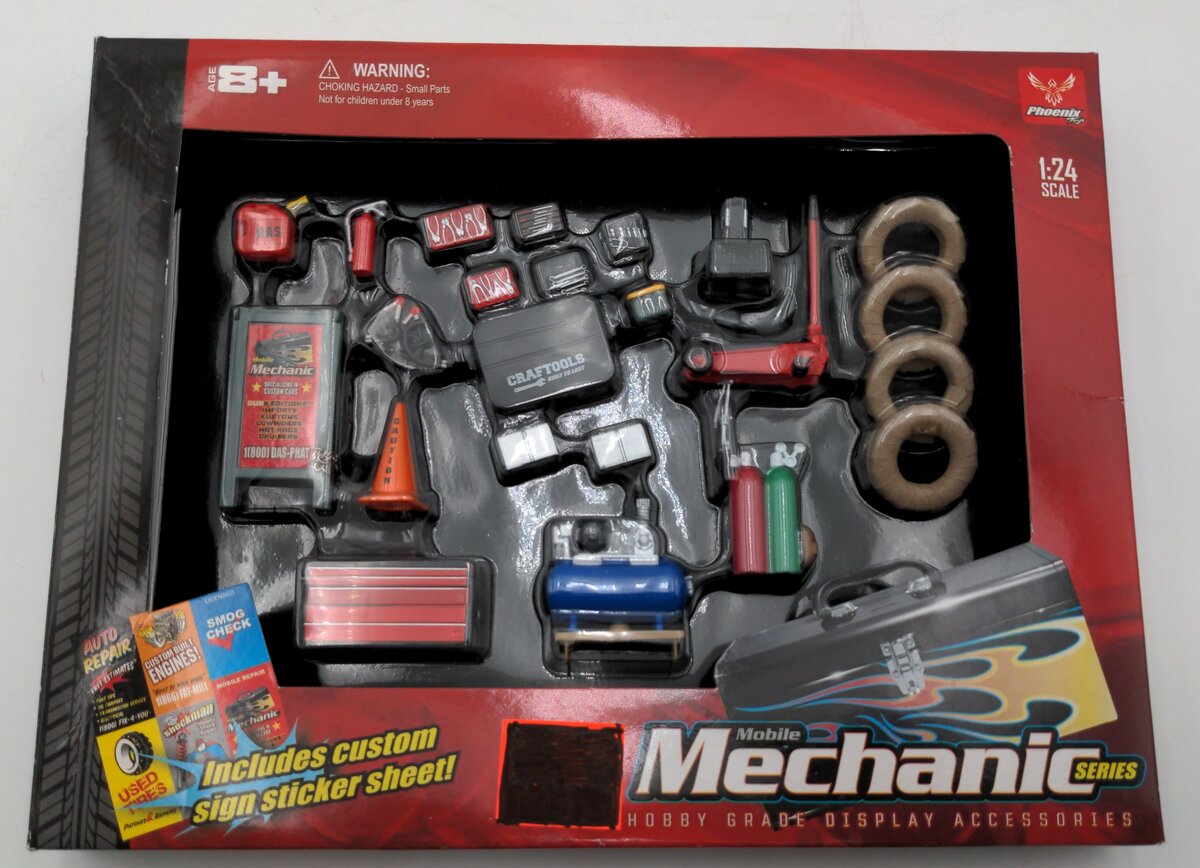 Phoenix Toys 18415 1:24 Scale Mobil Mechanic Accessory Set NIB