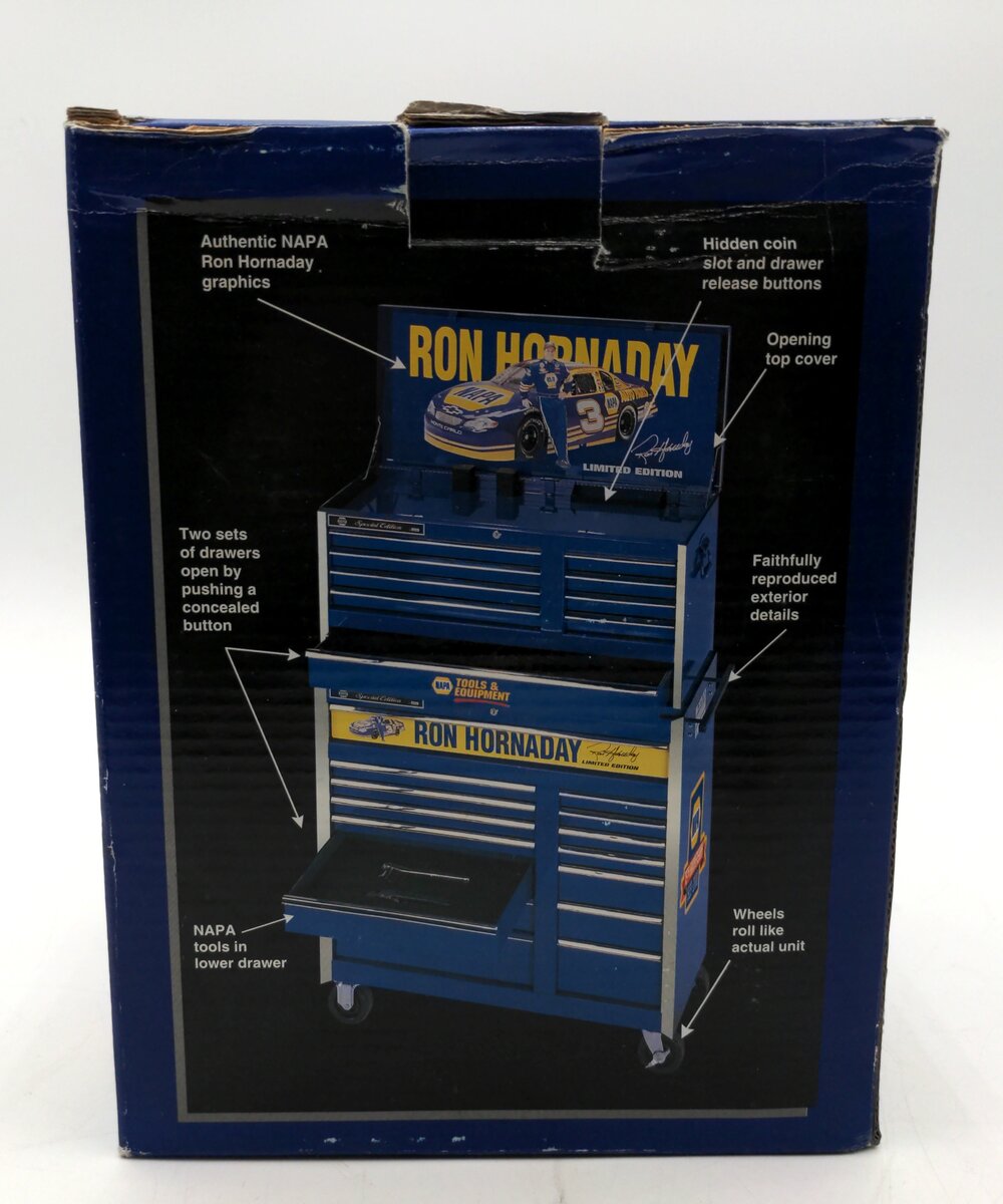 Crown Premiums RHR B2000 1:8 Scale Diecast Ron Hornday Nascar Tool Chest Bank NIB