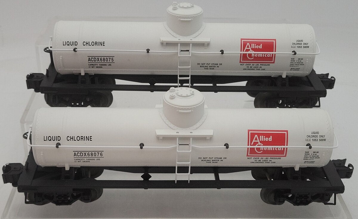 Lionel 6-36916 O Gauge Allied Chemical 1 Dome Tank Car (Set of 2) EX/Box
