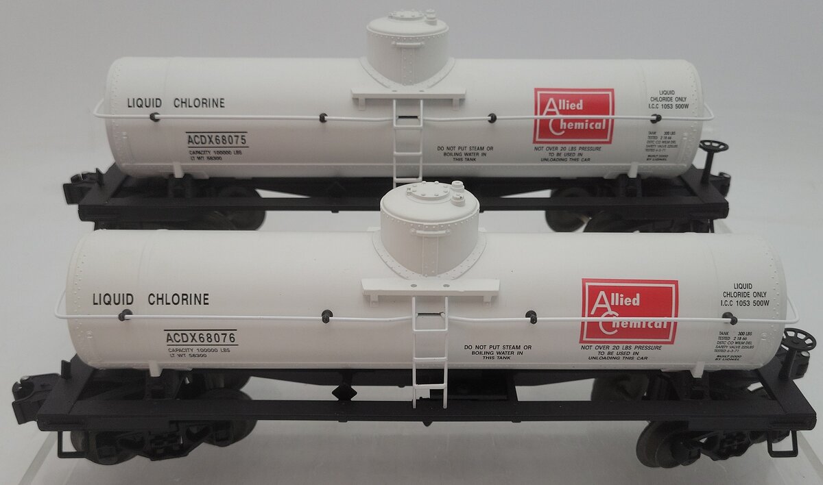 Lionel 6-36916 O Gauge Allied Chemical 1 Dome Tank Car (Set of 2) EX/Box