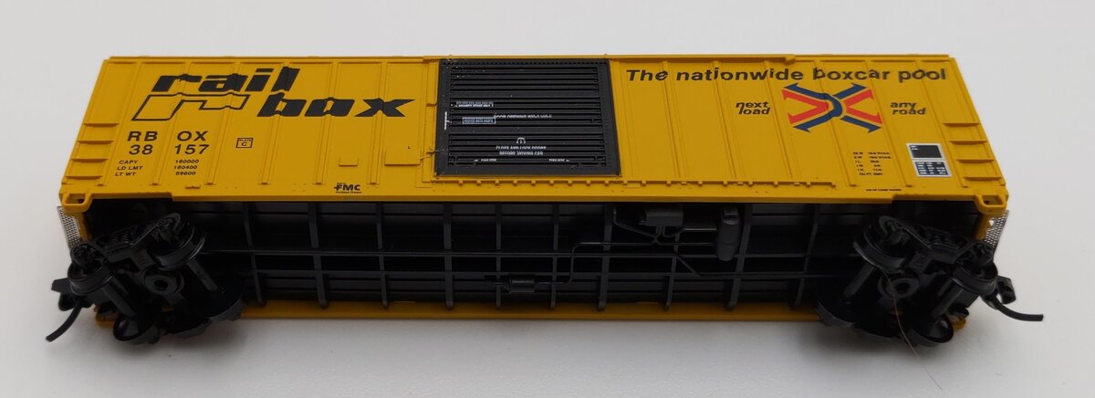 Fox Valley Models 8011-3 N Scale FMC SD Railbox Boxcar #38157 LN/Box