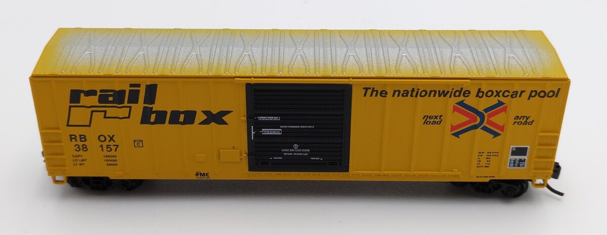 Fox Valley Models 8011-3 N Scale FMC SD Railbox Boxcar #38157 LN/Box
